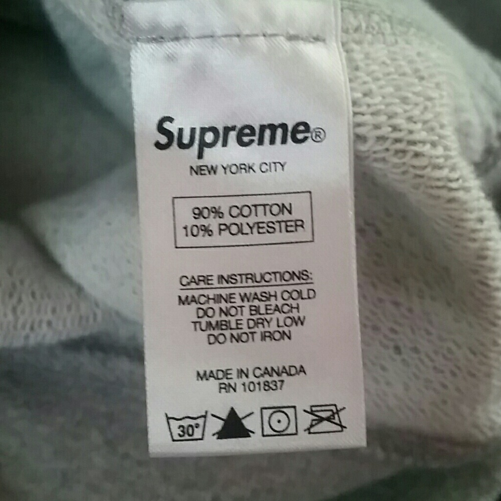 Supreme gray pull over hoodie - Picture 5 of 8